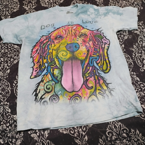 The Mountain Tops - The Mountain Colorful Dog Tie-Dye T-Shirt